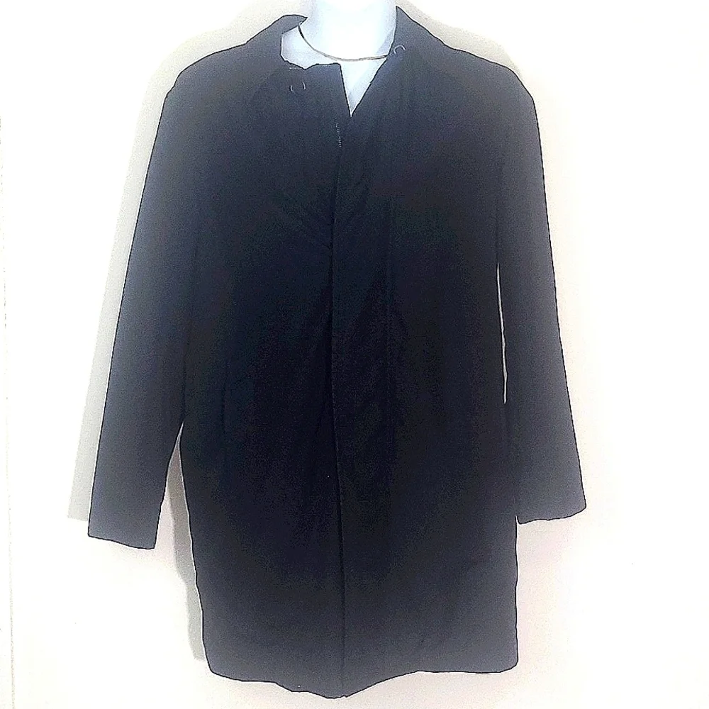 Banana Republic Jacket Black Zipper button lined size Medium M